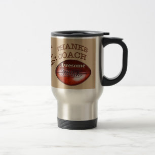 Gift Ideas for Football Coaches, Football in BULK Travel Mug