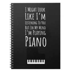 Gift Ideas For Piano Players Music Lover Pianist Notebook