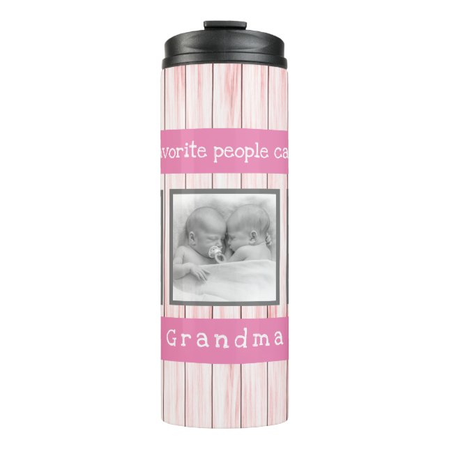 Gift Ideas Grandparents - Personalised Photo Thermal Tumbler (Front)