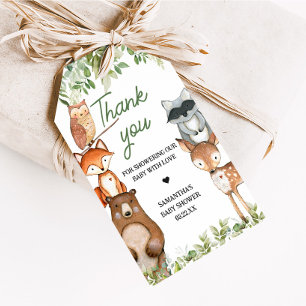 Gift Jungle Safari Animals Baby Shower Favor Tags