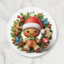 Gift label "Bonhomme Pain d'Spices"