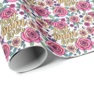 Gift Luxury Floral Modern Collection Wrapping Paper