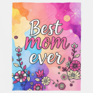 Gift Luxury Floral Trendy Collection Fleece Blanket