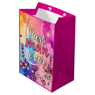 Gift Luxury Floral Trendy Collection Medium Gift Bag