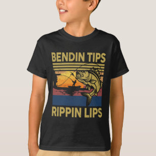 Gift Men Bendin Tips Rippin Lips Fishing-shirt B D T-Shirt