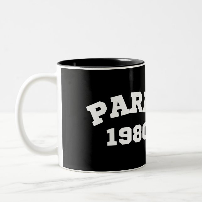 Gift Mug for your beloved person - Paris 1980 - (Left)