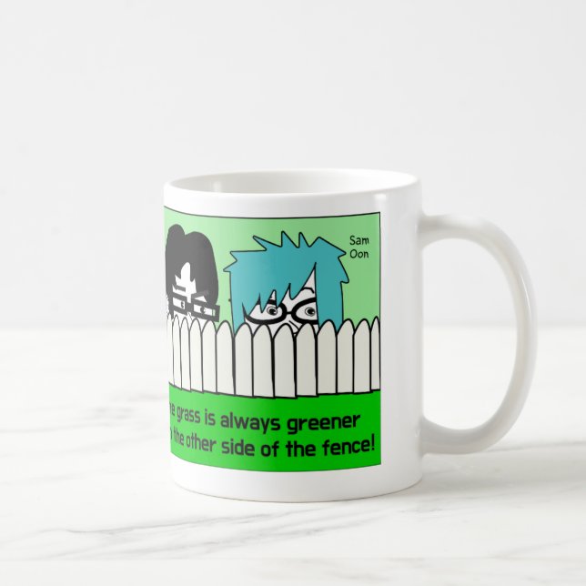 gift mug with fun Korean proverb (Right)