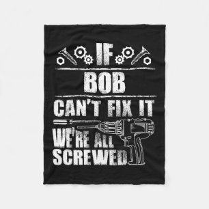 Gift Name Fix It Funny Birthday Personalised Dad I Fleece Blanket