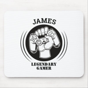 Gift Name Personalized Funny Gaming Geek Birthday  Mouse Mat