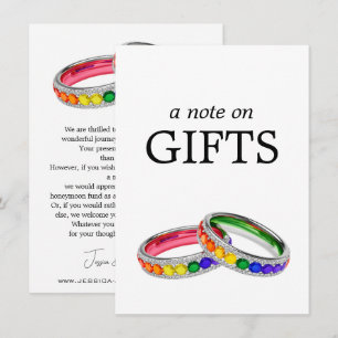 🌈 Gift Note LGBTQ Intertwined in Pride Enclosure Card