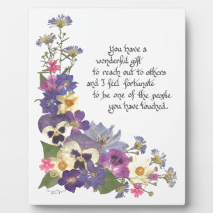 gift of appreciation plaque