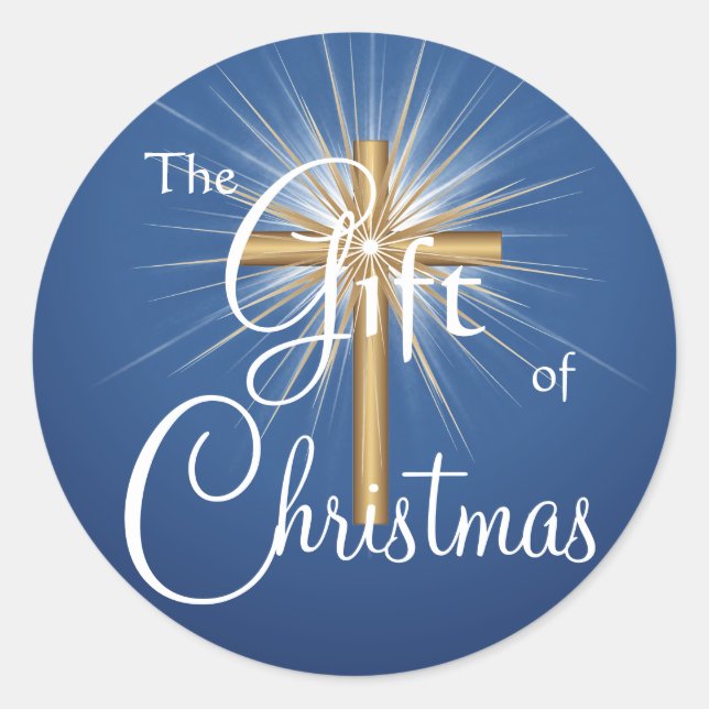 Gift of Christmas Cross stickers (Front)