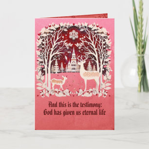 Gift of eternity Beautiful Christmas Holiday Card