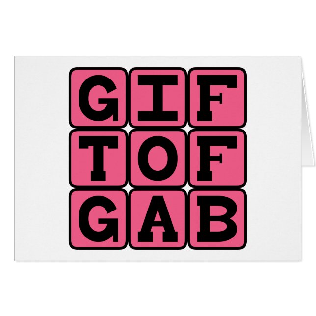 Gift of Gab, Alliterative Expression (Front Horizontal)