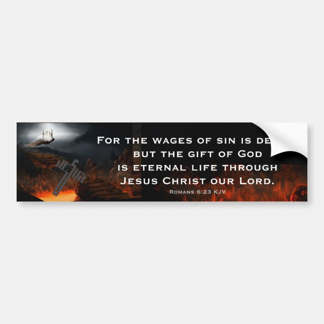 Gift of God Scripture Bumper Sticker (Front)