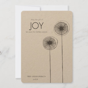 Gift of Joy Christmas Family Holiday Photo Card