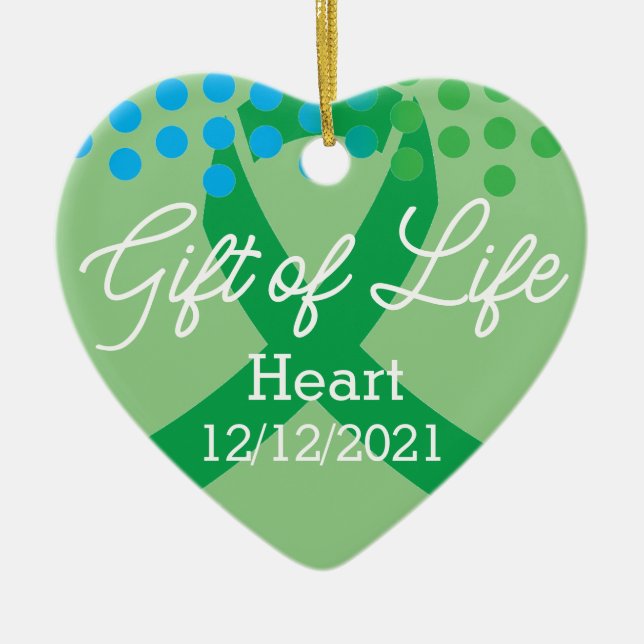 Gift of LIfe Transplant Customisable Ornament  (Front)