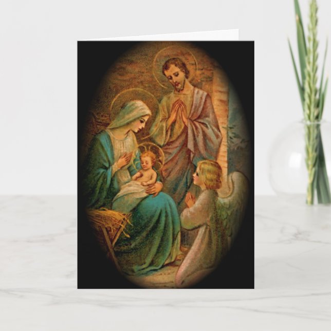 Gift of Love Christmas Card (Blank, Customizable) (Front)