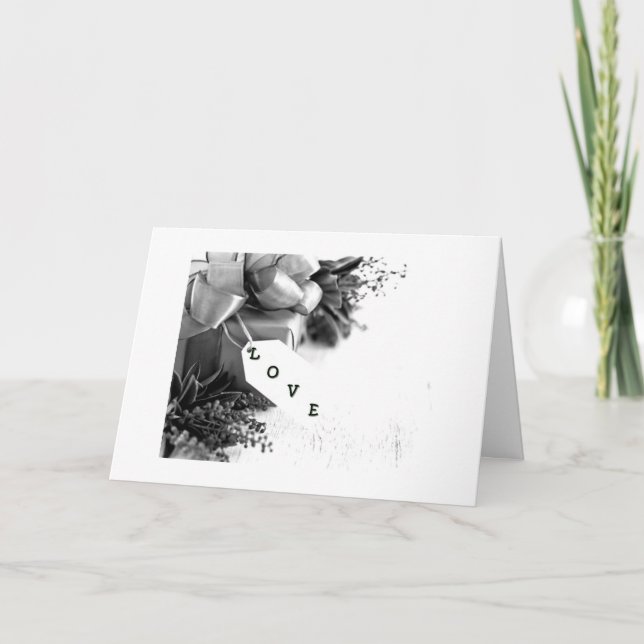 GIFT OF "LOVE" FOR THAT SPECIAL SOMEONE-VALENTINE HOLIDAY CARD (Front)