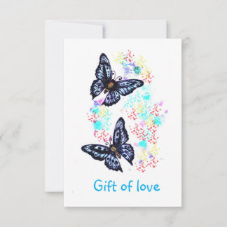 Gift of love thank you card