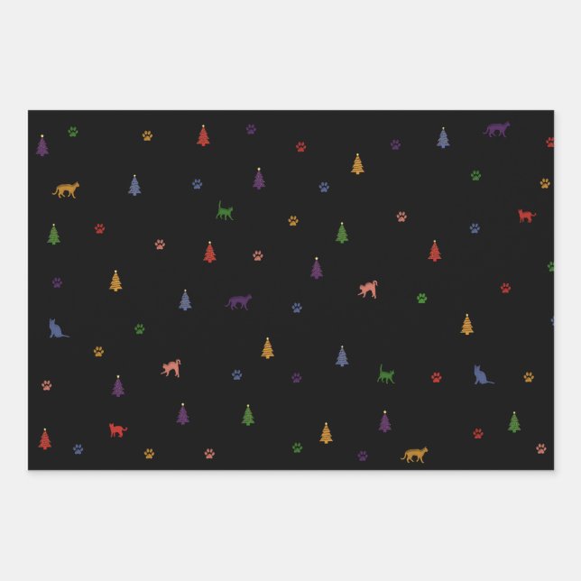 Gift paper Cells Se, Cat, Christmas (Front)