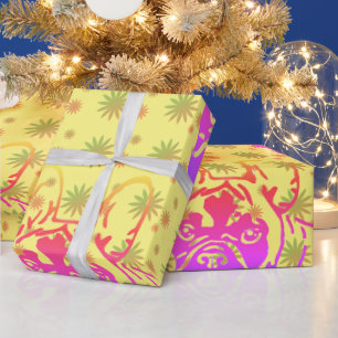 gift paper, French bulldogge Wrapping Paper