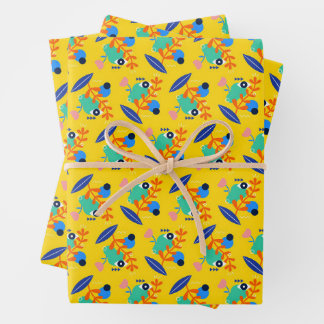 Gift paper printed with joy