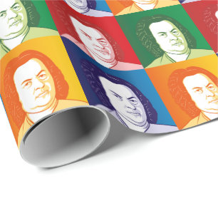 gift paper with Johann Sebastian Bach