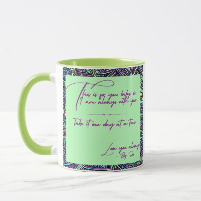 Gift Personalised Mug for Baby Sister (Left)