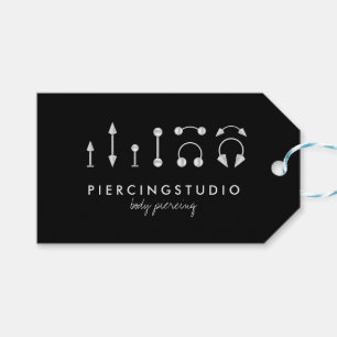 Gift Piercing Tattoo Studio Black Tags