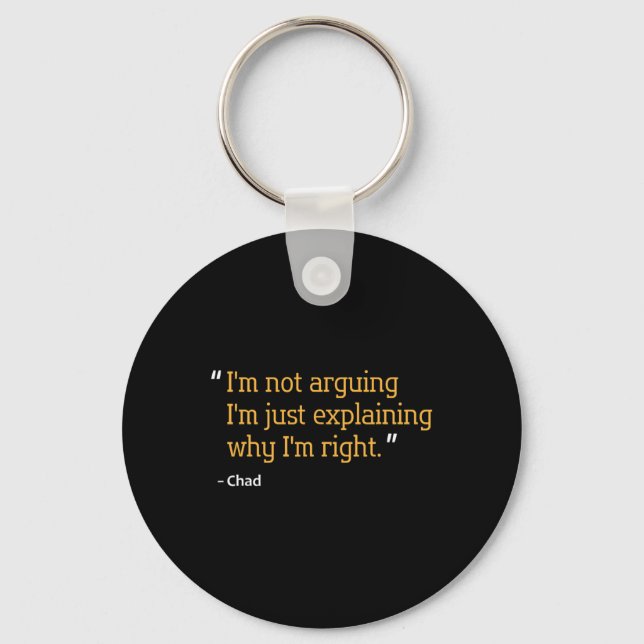 Gift Quote Funny Birthday Personalised Name Idea  Key Ring (Front)