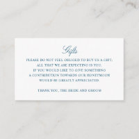 Gift Registry Honeymoon Fund Wedding Monogram