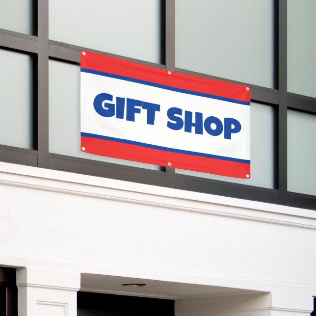 Gift Shop Store Banner (Outside Building)