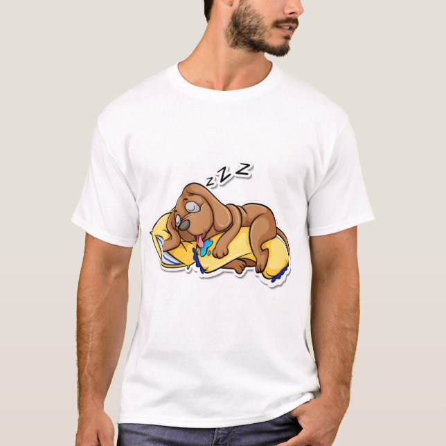 gift SLEEPING DOG T-shirt (Front)
