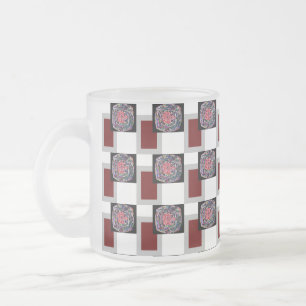 GIFT SPECIALLY DAD_ROSE_BLACK_RED_ FROSTED GLASS COFFEE MUG