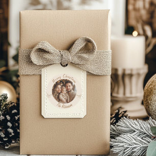 gift tag, Christmas gift tag, holiday gift tag, an Classic Round Sticker