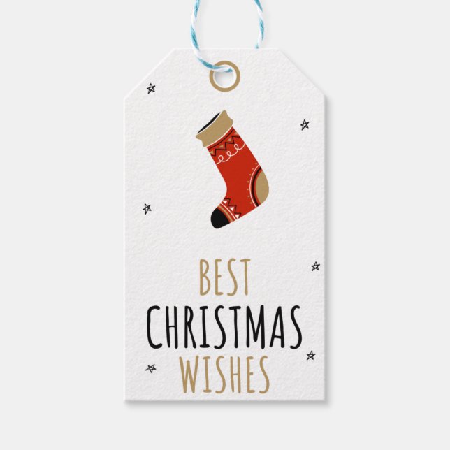 Gift Tag Christmas - Perfect Holiday Labels  (Front)