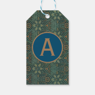 GIFT TAG CUSTOM INITIAL WILLIAM MORRIS