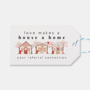 Gift Tag - February - Valentines Houses