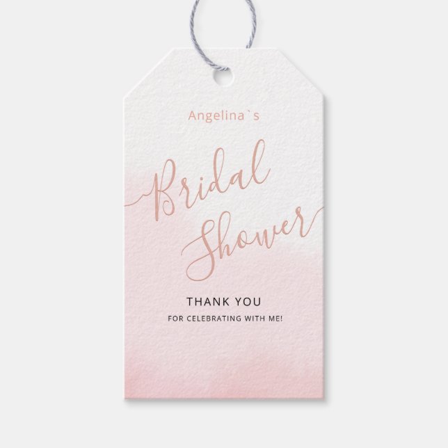 Gift Tag for a bridal shower. (Front)