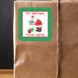 Gift Tag From Santa Personalised  Custom<br><div class="desc">This design was created though digital art. It may be personalised in the area provided or customising by choosing the click to customise further option and changing the name, initials or words. You may also change the text colour and style or delete the text for an image only design. Contact...</div>