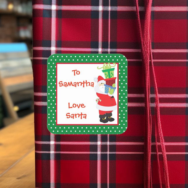Gift Tag From Santa Personalised  Custom (Creator Uploaded)