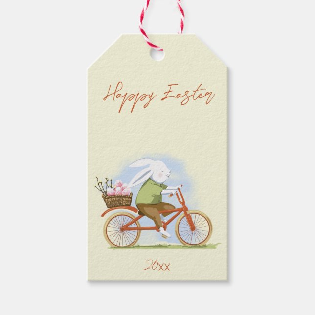 Gift Tag "Happy Easter". (Front)