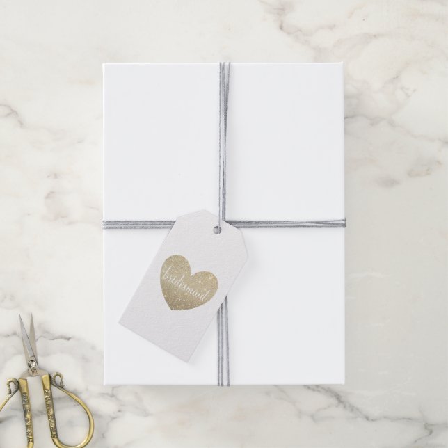 Gift Tag - Heart Fab bridesmaid (With Twine)