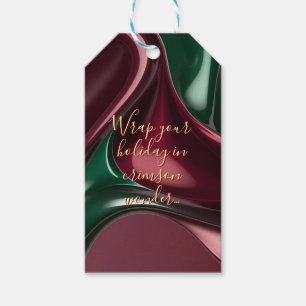 Gift tag in stylish abstract graphic