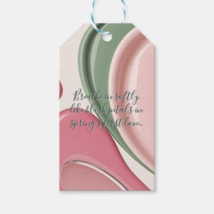 Gift tag in stylish abstract graphic