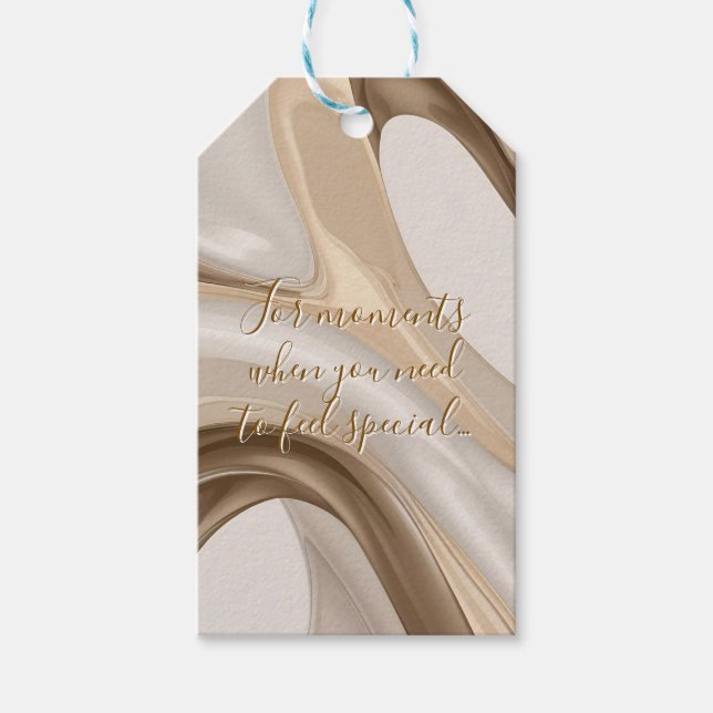Gift tag in stylish abstract graphic (Front)