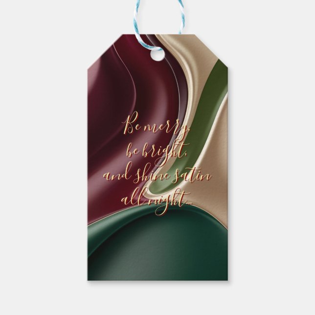 Gift tag in stylish abstract graphic (Front)