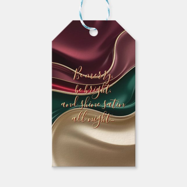 Gift tag in stylish abstract graphic (Front)