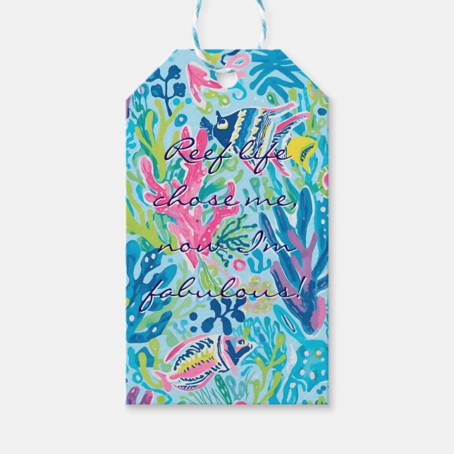 Gift tag in stylish graphic (Front)